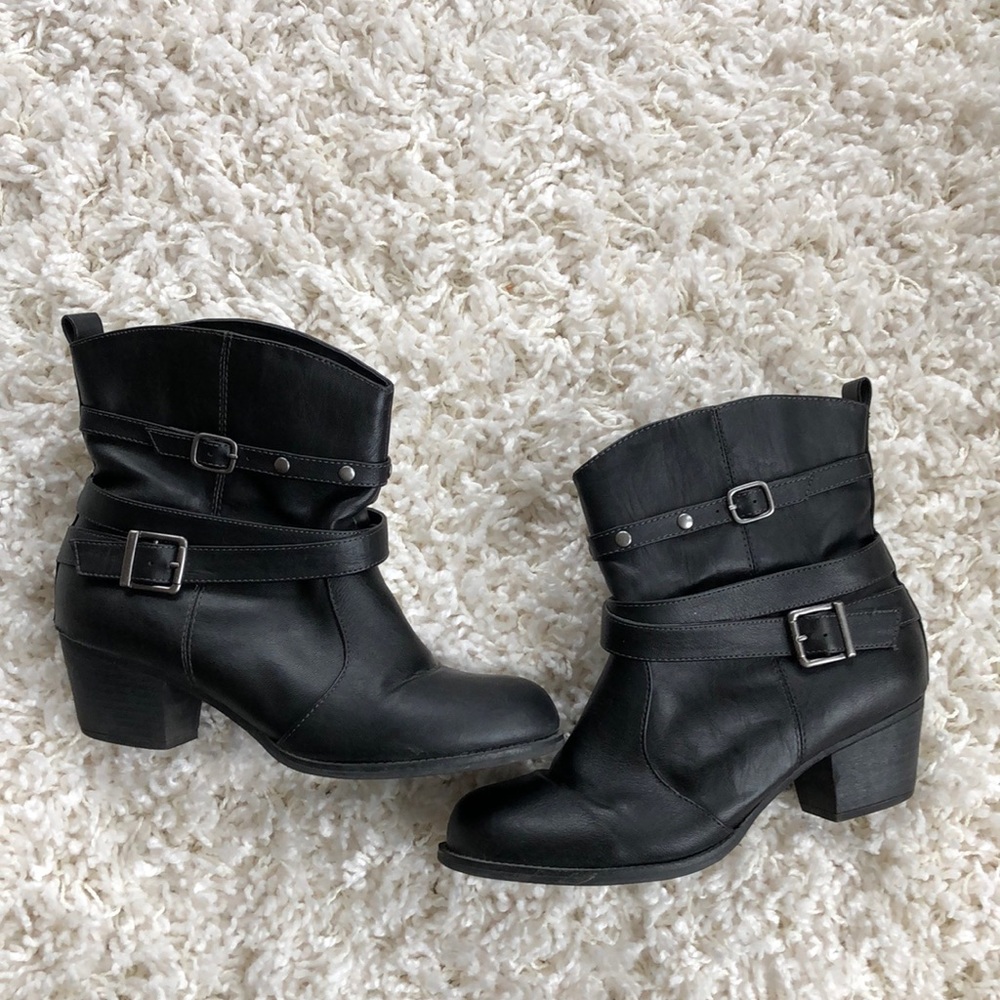 Jellypop Heeled Black Booties